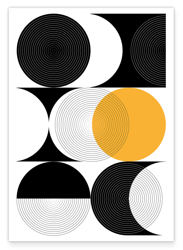 Kreise in verschiedenen Varianten - Orange