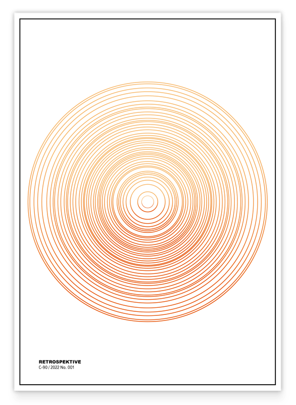 Retrospektive - No. 001 - Kreise in Orange