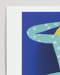 After Hover: Tarot Illustration "The Fool" in Blau - Der Narr