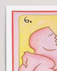 After Hover: Tarot - The Lovers - Abstrakte Zeichnung "Die Liebenden"