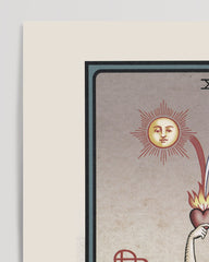 After Hover: Tarot Kunstdruck - Strength - Reitende Frau auf Löwe