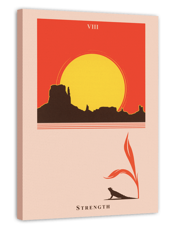 Tarot - Strength - Spiritueller Kunstdruck Innere Stärke