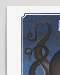 After Hover: Tarot Kunstdruck - The Hermit - Oktopus Illustration zu "Der Einsiedler"