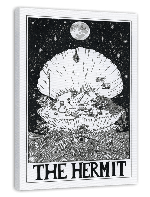 Tarot - The Hermit - Frau in der Muschel "Die Einsiedlerin"