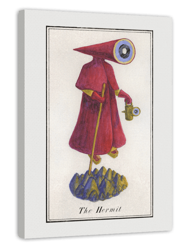 Tarot - The Hermit - Fantasie Zeichnung "Der Einsiedler"