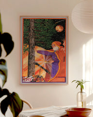 After Hover: Der Einsiedler - Mann im Wald Tarot Zeichnung "The Hermit"