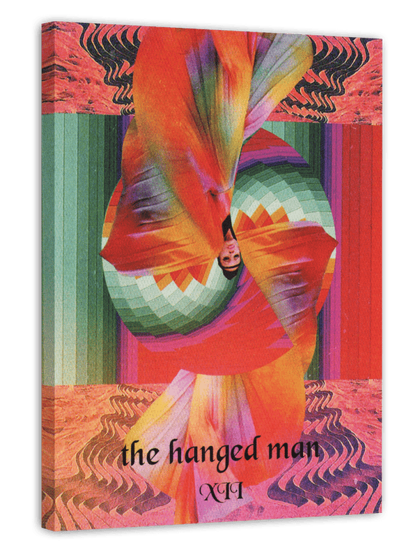 The hanged Man - Abstrakte Tarot Kunst in bunten Farben