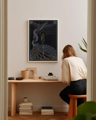 After Hover: Tarotkarte - The hanged Man - "Der Gehängte" am Baum mit Schlange