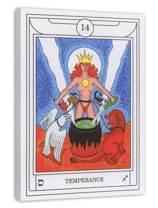 Tarot Karte "Temperance" - Kreative Illustration
