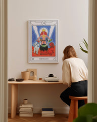 After Hover: Tarot Karte "Temperance" - Kreative Illustration