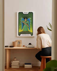 After Hover: Tarot Temperance - "Die Mäßigkeit" in Grün