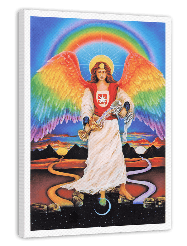 Tarot "Temperance" in Regenbogenfarben