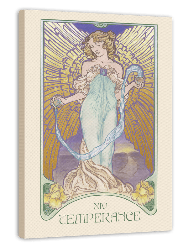 Tarot Temperance - "Die Mäßigkeit" - Frau im Gewand