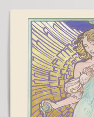 After Hover: Tarot Temperance - "Die Mäßigkeit" - Frau im Gewand