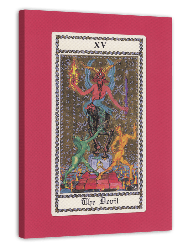 Der Teufel - Tarotkarte "The Devil" mit Hörnern