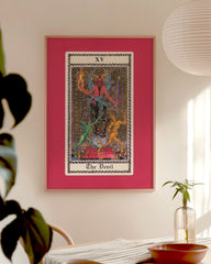 After Hover: Der Teufel - Tarotkarte "The Devil" mit Hörnern