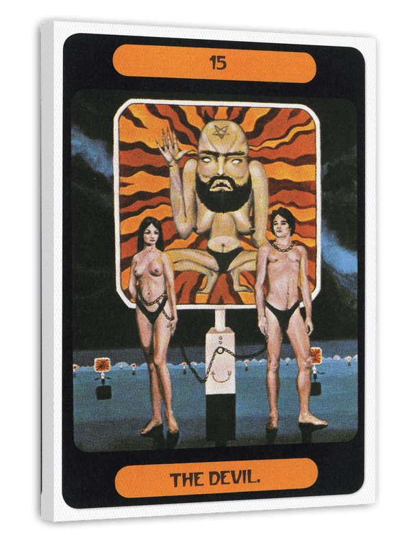 The Devil - Spirituelle Tarot Zeichnung mit Mann und Frau