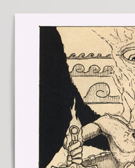 After Hover: Tarot Zeichnung - The Devil - Der Teufel mit großem Auge