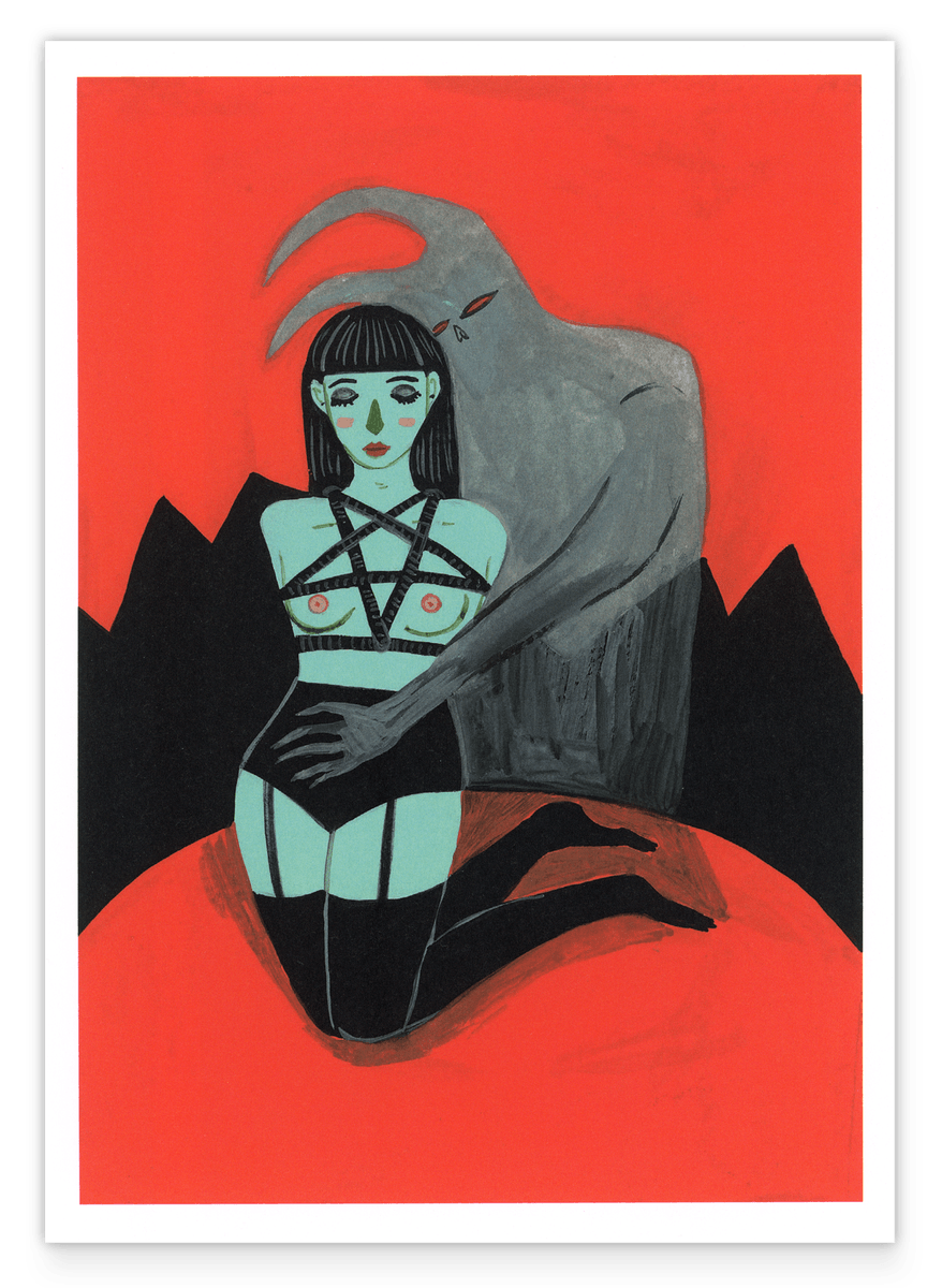 Tarotkarte - The Devil - Kunst Illustration 