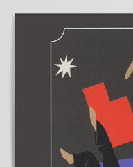 After Hover: Tarot Karte The Tower mit geometrischen Formen