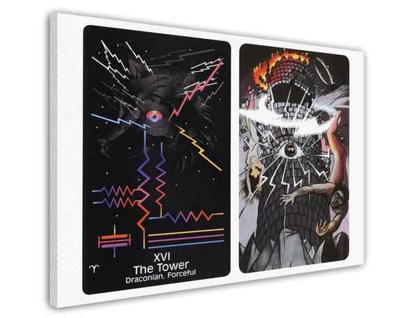 Tarot - The Tower - Auge mit Blitzen