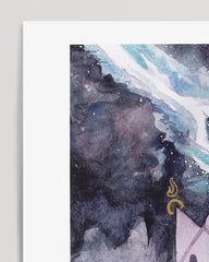 After Hover: Tarot - The Tower - Gewitter über dem Meer