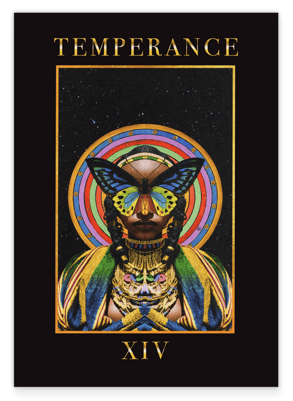 Tarot Temperance - "Die Mäßigkeit" mit Schmetterling