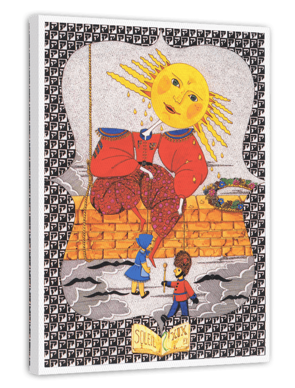 Tarot Karte "Die Sonne" - Vintage Tarot Zeichnung