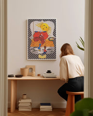 After Hover: Tarot Karte "Die Sonne" - Vintage Tarot Zeichnung