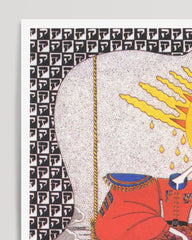 After Hover: Tarot Karte "Die Sonne" - Vintage Tarot Zeichnung