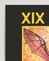 After Hover: Tarot Zeichnung - The Sun - Zur Sonne fliegende Frau