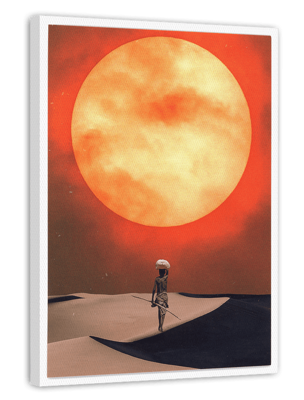 Tarot "The Sun" - Große Sonne über der Wüste