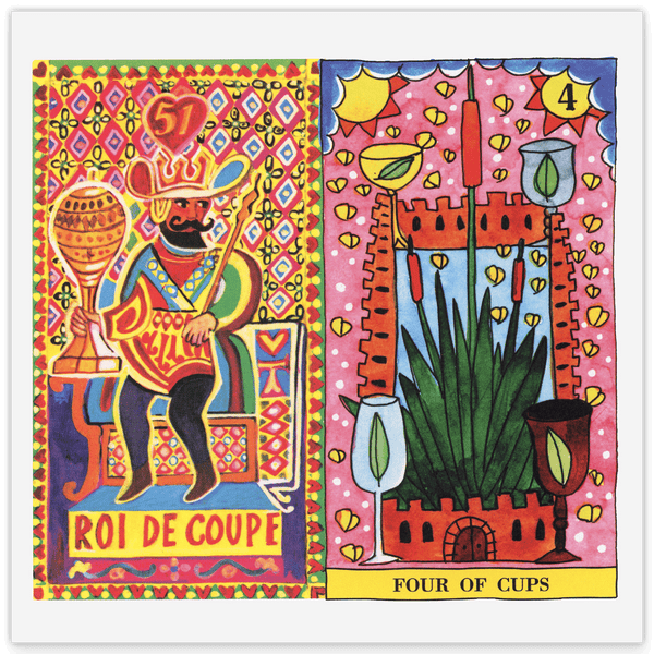 Tarot - Roi de Coupe / Four of Cups