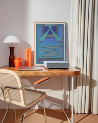 After Hover: Tarot - Queen of Swords in Blau