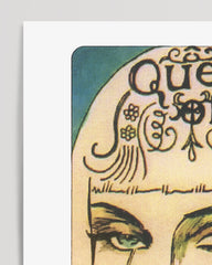 After Hover: Tarot Karte - Queen of Swords - Spirituelle Zeichnung