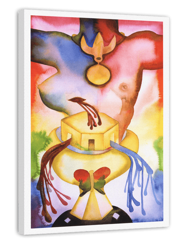 Tarot - Die Herrscherin - Abstrakte Wandkunst in bunten Farben