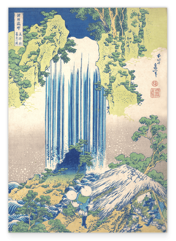 Katsushika Hokusai - Yōrō-Wasserfall in der Provinz Mino (Mino no Yōrō no taki)