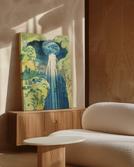 After Hover: Katsushika Hokusai - Die Amida-Wasserfälle in den weiten Gebieten der Kisokaidō-Straße (Kisoji no oku Amida-ga-taki)