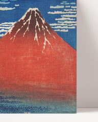 After Hover: Katsushika Hokusai - Mount Fuji Südwind, klarer Himmel (Gaifū kaisei)