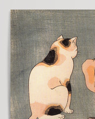 After Hover: Utagawa Kuniyoshi - Vier Katzen in vier Posen