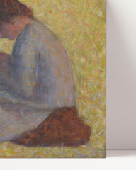 After Hover: Georges Seurat - Bäuerin im Gras sitzend