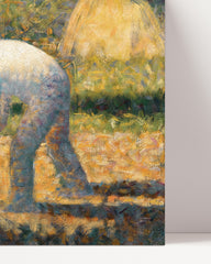 After Hover: Georges Seurat - Bauer mit Hacke