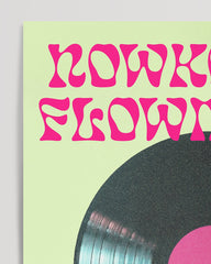 After Hover: Flowmarkt Nowkoelln in grün mit Vinyl Schallplatte