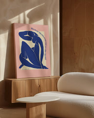 After Hover: Berliner Museumsinsel - mit blauer Silhouette von Matisse inspiriert