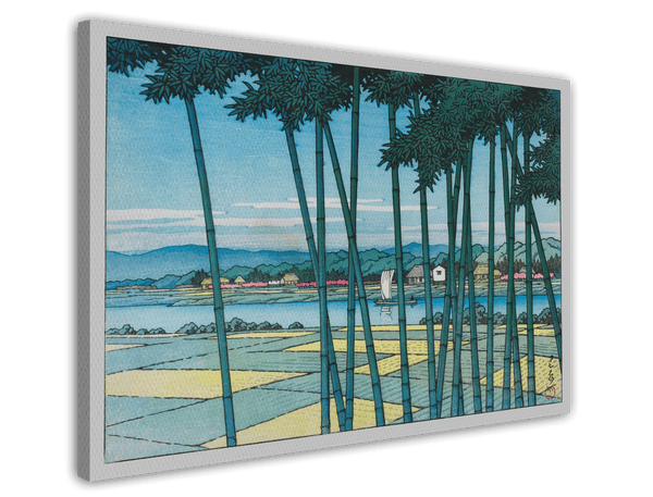 Kawase Hasui - Bambus-Wald am Fluss Tama
