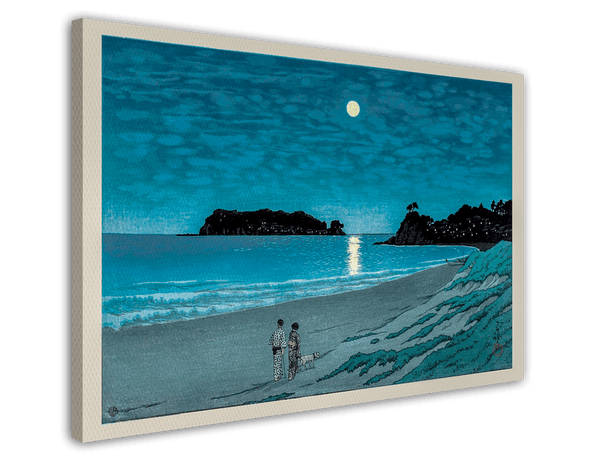 Kawase Hasui - Shichiri Strand im Mondlicht
