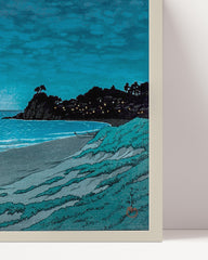 After Hover: Kawase Hasui - Shichiri Strand im Mondlicht