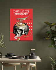 After Hover: Ramen Nudeln im Totenkopf "I would die for Ramen"