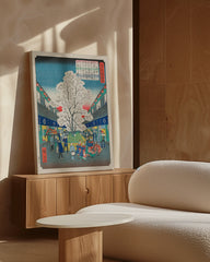 After Hover: Utagawa Kuniyoshi - Kirschblüten in Yoshiwara - 100 berühmte Ansichten von Edo