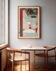 After Hover: Utagawa Kuniyoshi - Kinryuzan Tempel bei Asakusa - 100 berühmte Ansichten von Edo